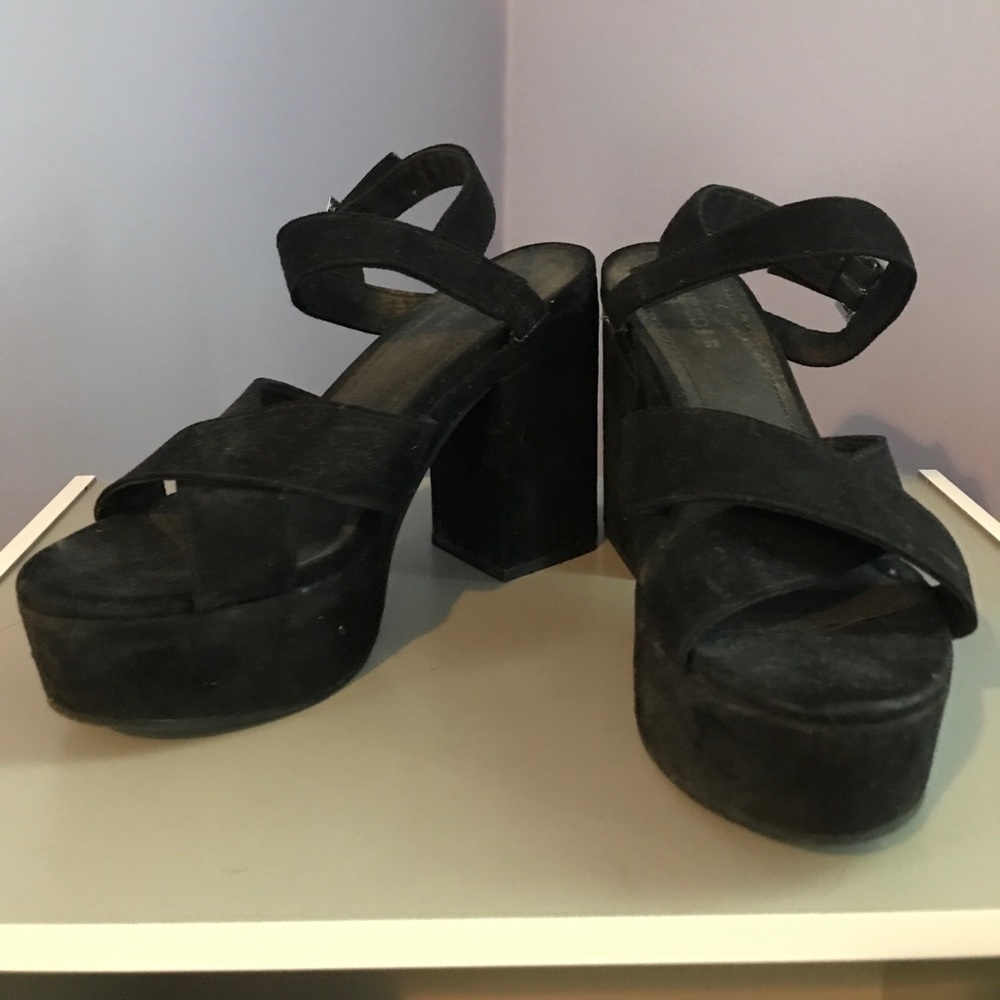 Black Strappy Heels